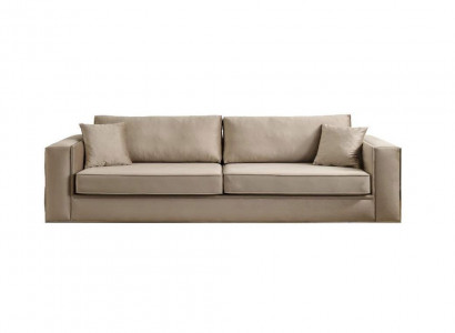 Design Möbel Modern Sofa 3 Sitzer Wohnzimmer Luxus beige 235cm Sofas